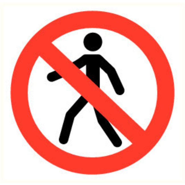Pikt-o-Norm Pictogramme de sécurité accès interdit aux personnnes