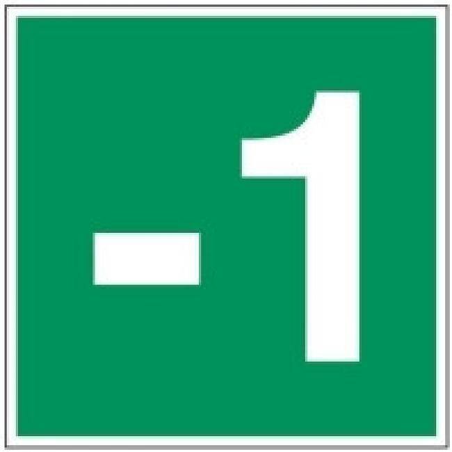 Pikt-o-Norm Pictogramme de sécurité étage -1 jusqu'à 12 PVC