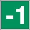 Pikt-o-Norm Pictogramme de sécurité étage -1 jusqu'à 12 autocollant