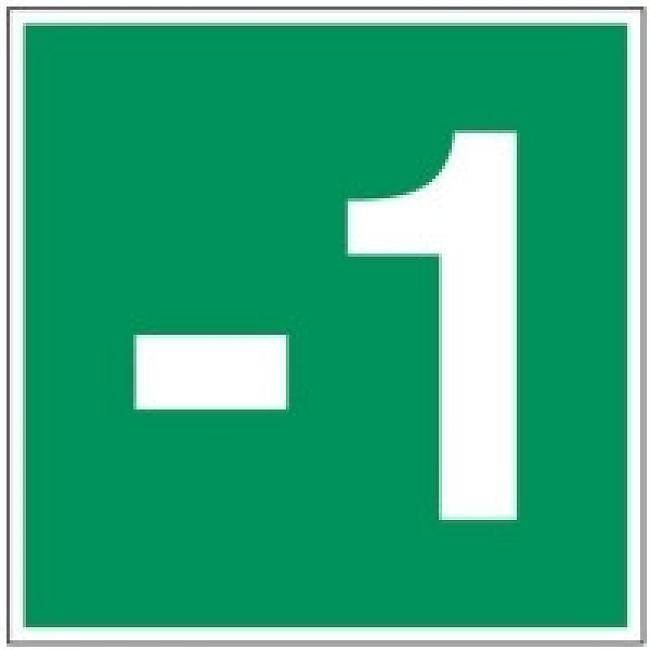 Pikt-o-Norm Pictogramme de sécurité étage -1 jusqu'à 12 autocollant