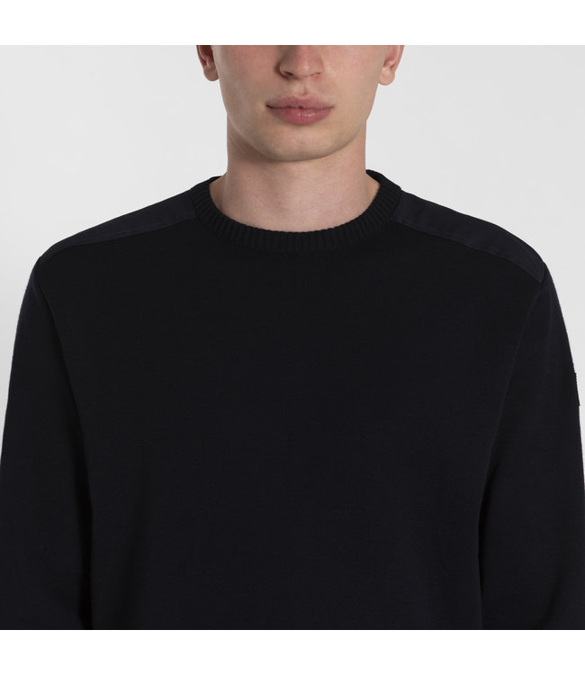 Paul & Shark Trui, Ronde-Hals, COP 1026, Donkerblauw