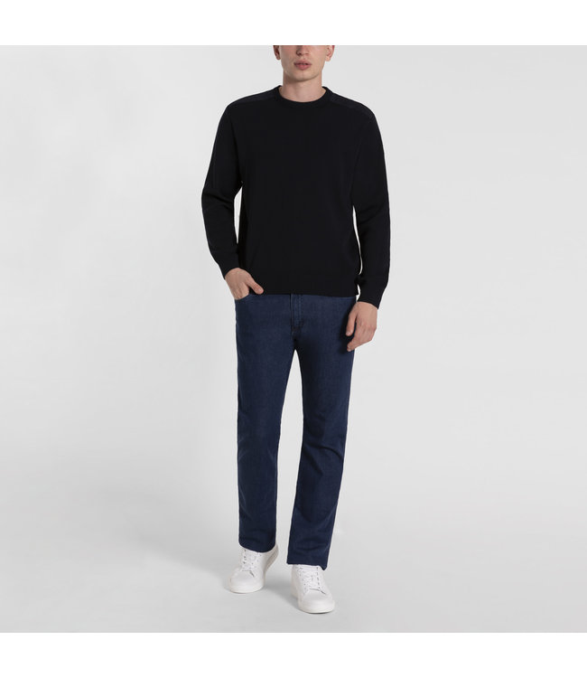 Paul & Shark Trui, Ronde-Hals, COP 1026, Donkerblauw