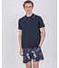 Paul & Shark Paul & Shark Polo Donkerblauw, Witte Stripe Kraag en Kleur Accenten