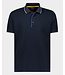 Paul & Shark Paul & Shark Polo Donkerblauw, Witte Stripe Kraag en Kleur Accenten