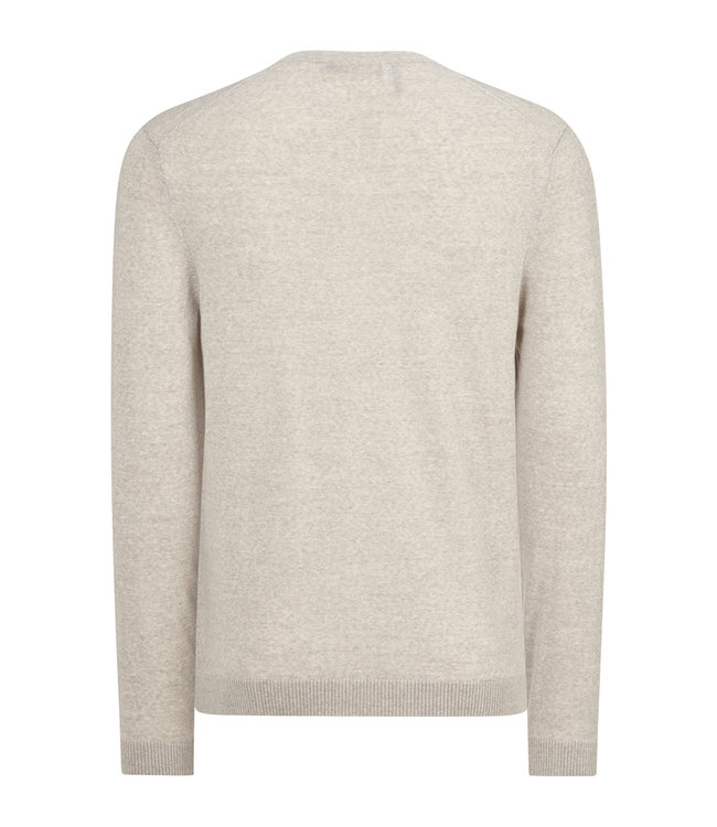 Maerz Munchen Maerz Munchen, Trui, Ronde Hals, Summer Merino Wol, Beige