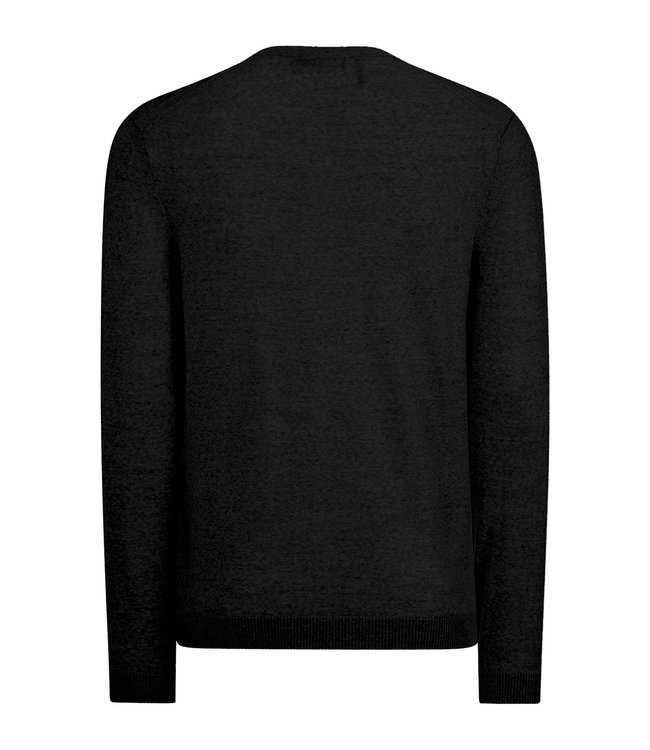 Maerz Munchen Maerz Munchen, Trui, Ronde Hals, Merino Wol, Zwart