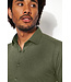Desoto Heren Overhemd/Shirt, Lange Mouw, Groen Piqué