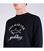 Paul & Shark Sweater, Stretch Katoen, Lange Mouw, Logo, Donkerblauw