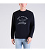 Paul & Shark Sweater, Stretch Katoen, Lange Mouw, Logo, Donkerblauw