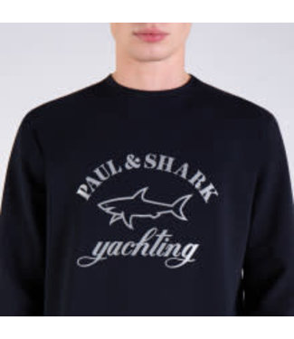 Paul & Shark Paul & Shark Sweater Stretch, Lange Mouw, Donkerblauw