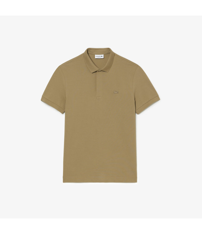 Lacoste Smart Paris, Heren Polo van Stretch Katoen Piqué , Regular Fit, Beige