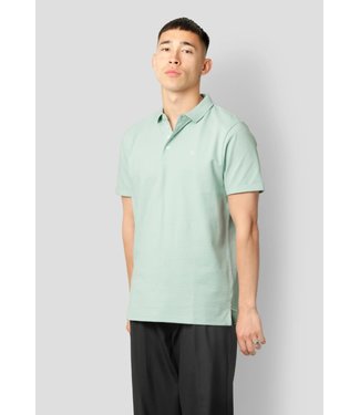 Clean Cut Copenhagen Clean Cut Copenhagen Stretch Katoen Polo, Korte Mouw, Mintgroen