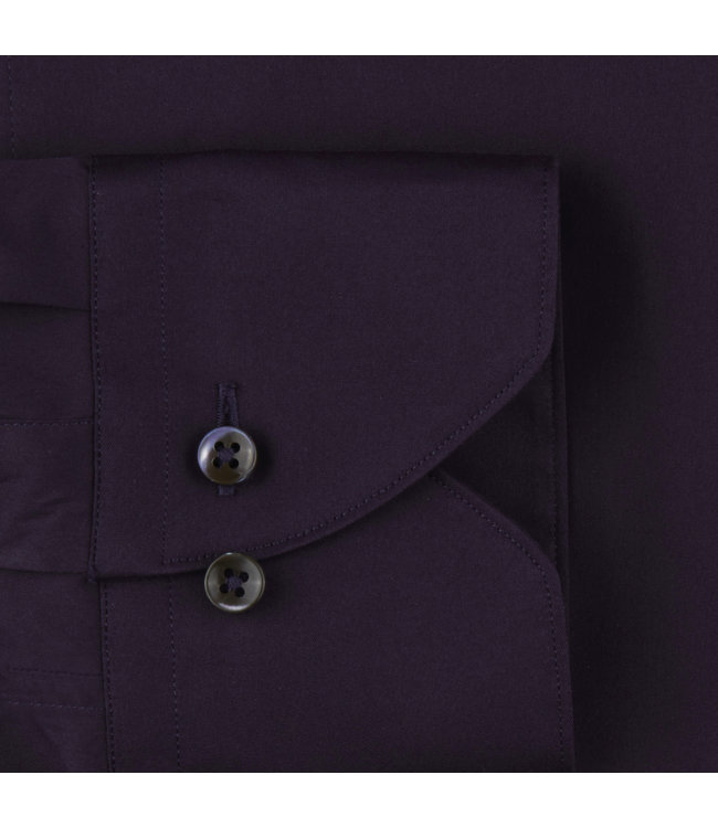 Stenstroms Twofold Stretch Overhemd, Lange Mouw, Aubergine Paars, New Slimline