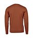 Stenstroms Trui, Ronde Hals, Merino Wol, Cable Knit, Burnt Orange
