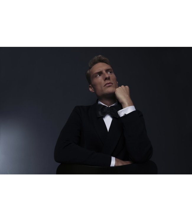 Stenstroms Smoking Overhemd met Blinde Sluiting, Wit, New Slimline