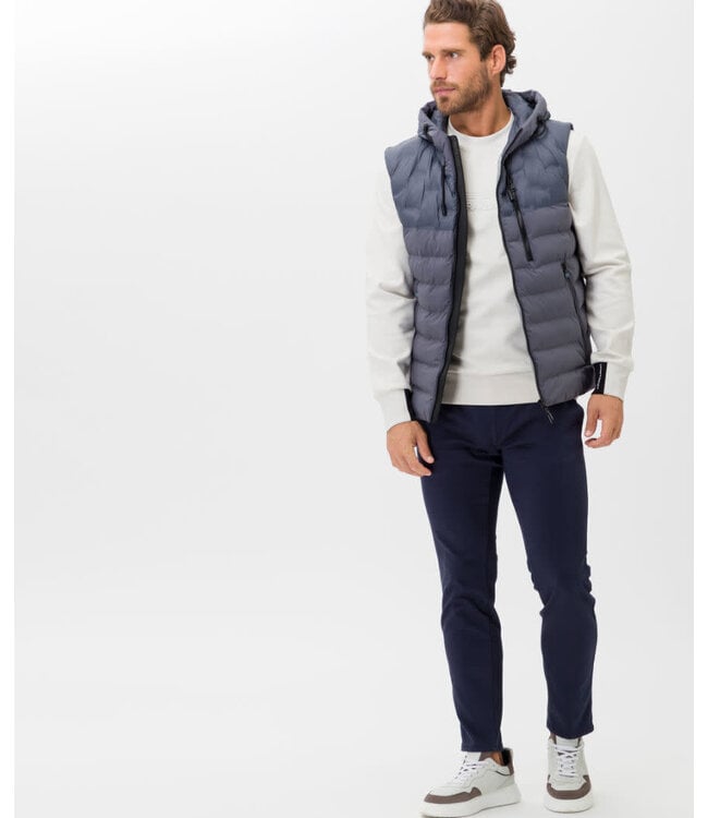 Brax Brax Bodywarmer met Capuchon, Staalgrijs