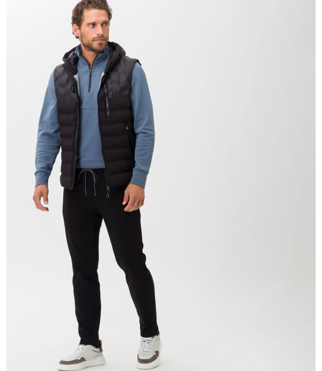 Brax Brax Bodywarmer met Capuchon, Zwart