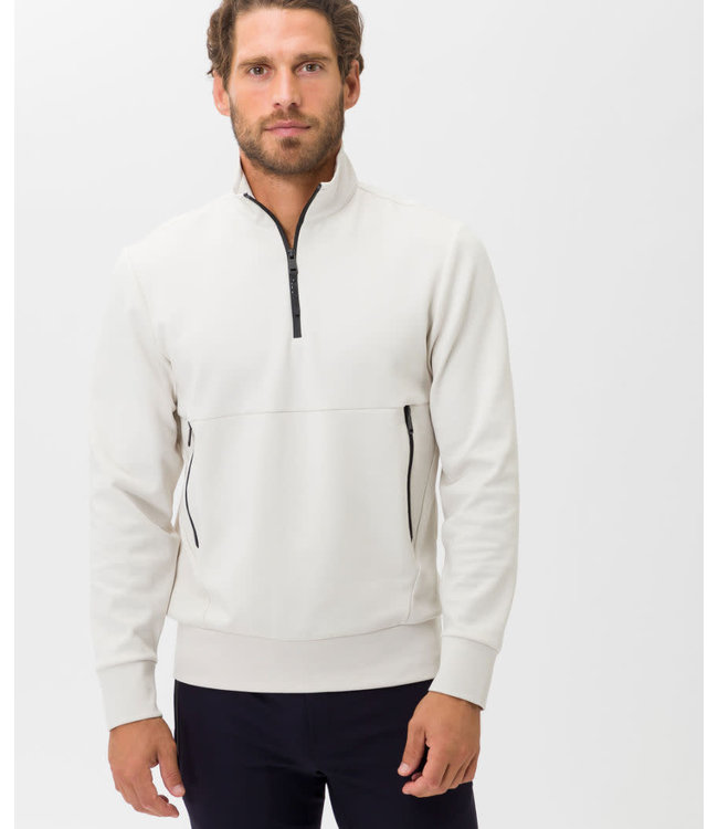 Brax Brax Lab Half-Zip Sweater Trui, Kitkleur