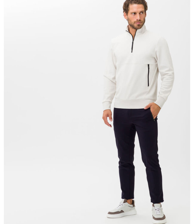 Brax Brax Lab Half-Zip Sweater Trui, Kitkleur