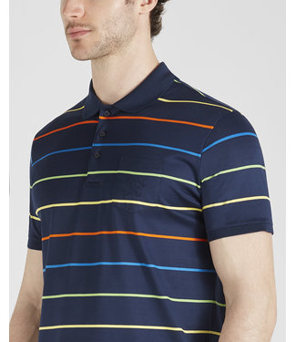 Paul & Shark Paul & Shark, Polo Donkerblauw Gestreept Multi Colour