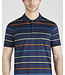 Paul & Shark Polo, Donkerblauw Gestreept, Multi Colour