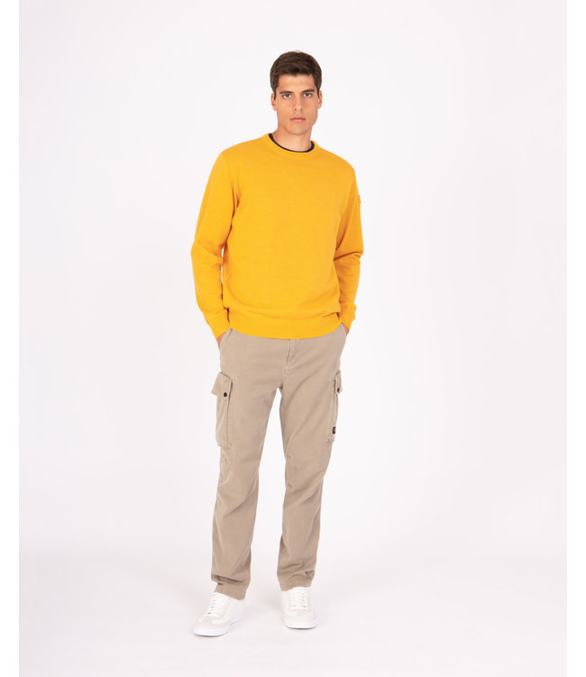 Paul & Shark 4-Seizoenen, Trui, Ronde Hals, Merino Wol, Geel