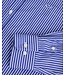 Paul & Shark Overhemd, Katoen, Blauw Wit Gestreept, Easy Care