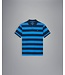 Paul & Shark Polo, Korte Mouw, Donkerblauw Cobaltblauw Gestreept