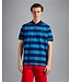 Paul & Shark Polo, Korte Mouw, Donkerblauw Cobaltblauw Gestreept