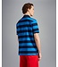 Paul & Shark Polo, Korte Mouw, Donkerblauw Cobaltblauw Gestreept