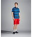 Paul & Shark Polo, Korte Mouw, Donkerblauw Cobaltblauw Gestreept