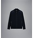 Paul & Shark Vest met Rits, Wol, Schouder en Arm Patches,  Donkerblauw COP1029
