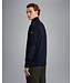 Paul & Shark Vest met Rits, Wol, Schouder en Arm Patches,  Donkerblauw COP1029