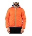 K-Way Unisex Jack met Capuchon, Omkeerbaar,  Model Jacques Plus 2 Double, Blue Smoked/Orange