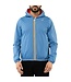 K-Way Unisex Jack met Capuchon, Omkeerbaar,  Model Jacques Plus 2 Double, Blue Smoked/Orange