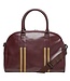 Fred Perry Weekend- en/of Sport Tas, Grip Bag, Bordeaux Met Goudkleurig Logo en Striping