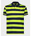 Paul & Shark Polo, Donkerblauw, Lime Groen Gestreept