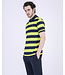 Paul & Shark Polo, Donkerblauw, Lime Groen Gestreept