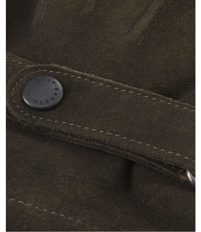 Barbour Handschoenen, Groen Leer, Thinsulate Voering