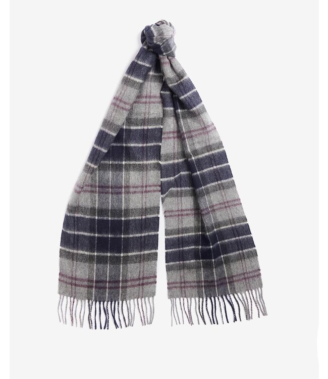 Barbour Sjaal, Wol, Cashmere Mix,  Black Slate Tartan