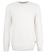 Barbour Trui, Wol,  Ronde Hals, Structuur Knit, Off-White