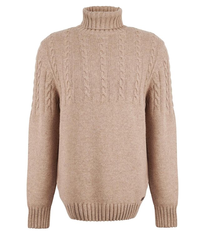 Barbour Coltrui, Beige met Kabelstruktuur