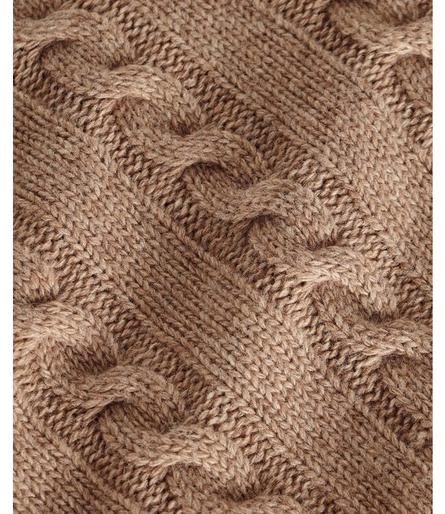 Barbour Coltrui, Beige met Kabelstruktuur