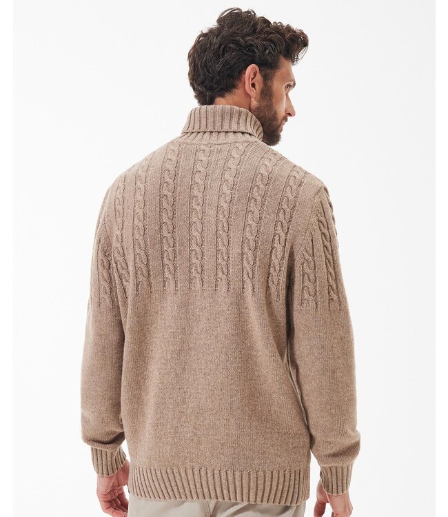 Barbour Coltrui, Beige met Kabelstruktuur