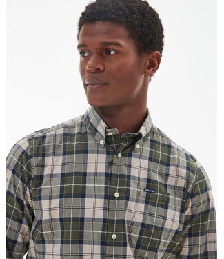 Barbour Barbour, Tailored Fit, Overhemd, Katoen, Forest Mist Tartan Geruit