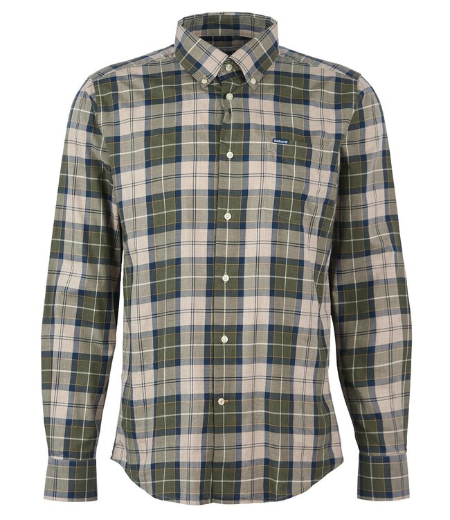 Barbour Tailored Fit, Katoenen Overhemd, Forest Mist Tartan Geruit