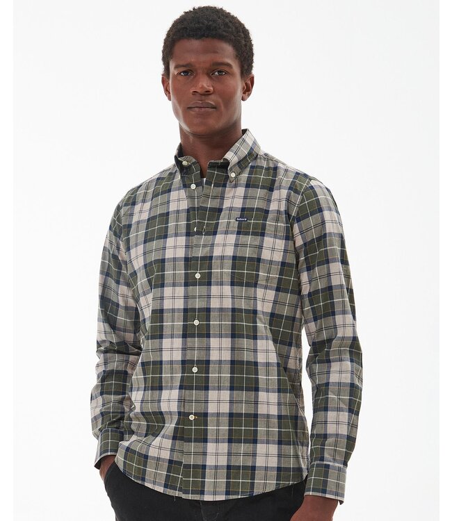 Barbour Tailored Fit, Katoenen Overhemd, Forest Mist Tartan Geruit