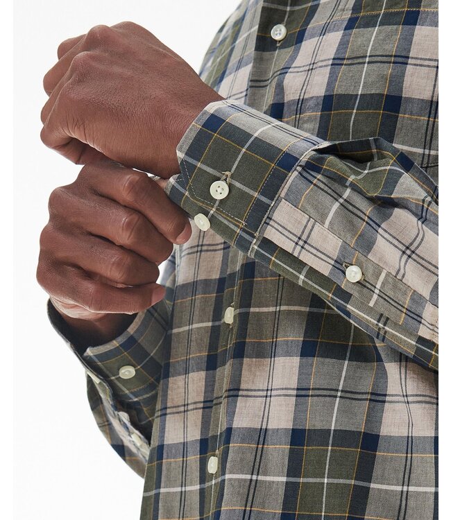 Barbour Tailored Fit, Katoenen Overhemd, Forest Mist Tartan Geruit