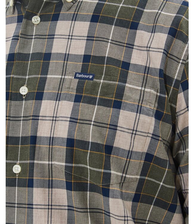 Barbour Tailored Fit, Katoenen Overhemd, Forest Mist Tartan Geruit