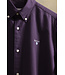 Barbour Tailored Fit, Katoenen Overhemd, Aubergine Kleur, Fig